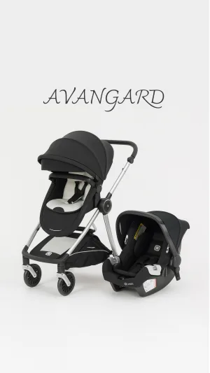 Avangard Siyah Bebek Arabası