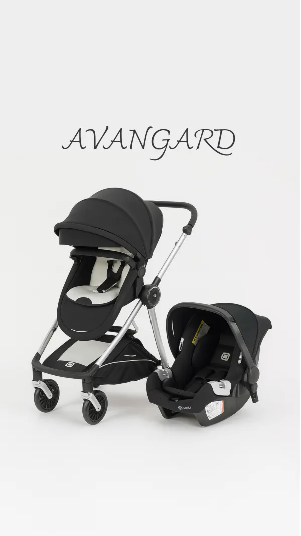 Avangard Siyah Bebek Arabası